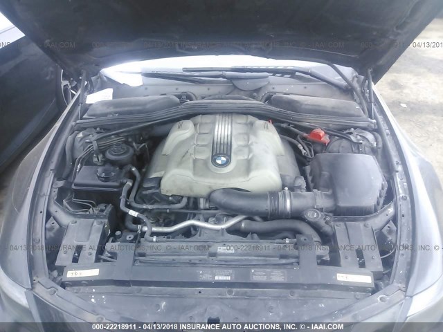 WBAEH73445B192215 - 2005 BMW 645 CI AUTOMATIC Qara foto 10