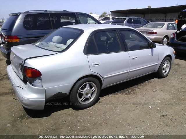 1NXBR18E5XZ248554 - 1999 TOYOTA COROLLA VE/CE/LE SILVER photo 4