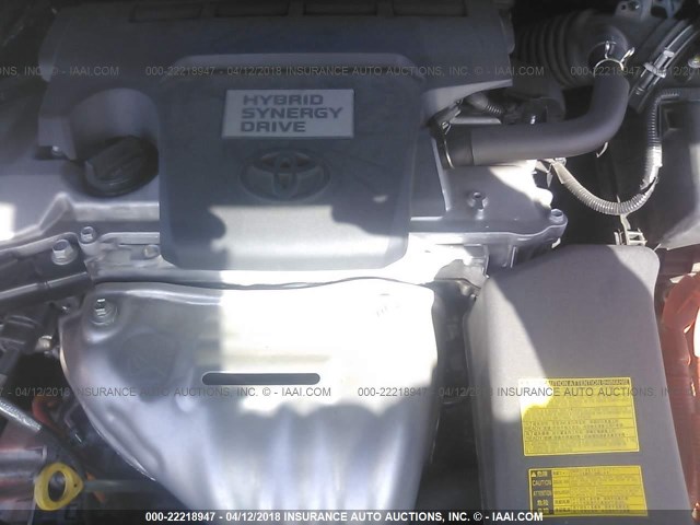 4T1BD1FK6DU088669 - 2013 TOYOTA CAMRY HYBRID/LE/XLE Navy photo 10