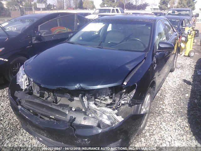 4T1BD1FK6DU088669 - 2013 TOYOTA CAMRY HYBRID/LE/XLE Navy photo 2