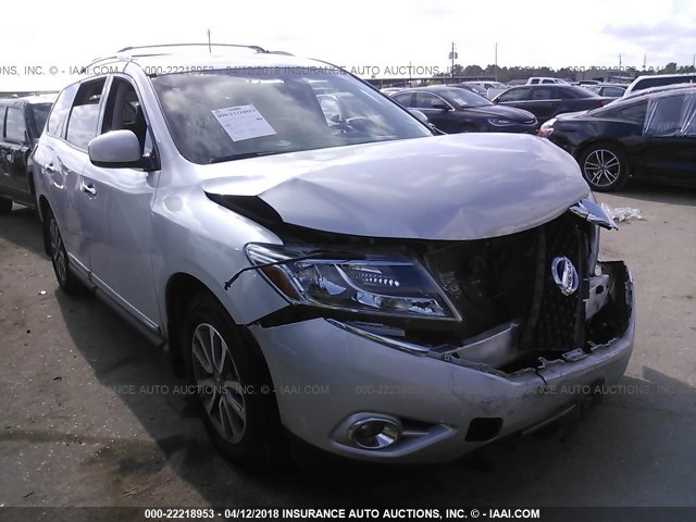 5N1AR2MN6EC693704 - 2014 NISSAN PATHFINDER S/SV/SL/PLATINUM 银色 照片 1