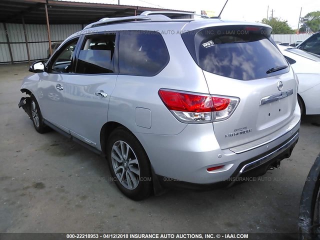 5N1AR2MN6EC693704 - 2014 NISSAN PATHFINDER S/SV/SL/PLATINUM 银色 照片 3