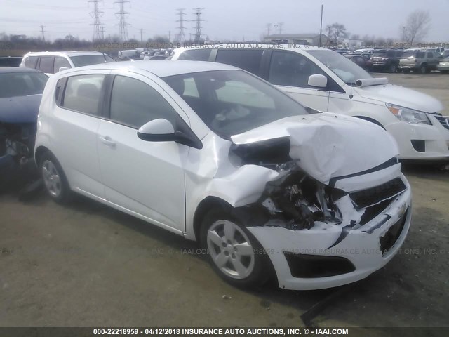 1G1JA6SH5D4190554 - 2013 CHEVROLET SONIC LS WHITE photo 1