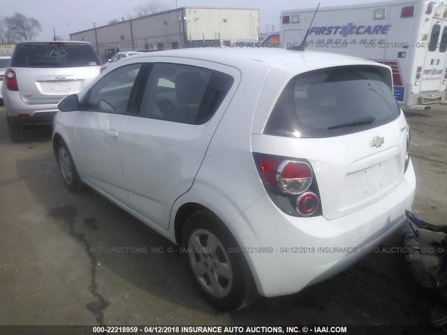 1G1JA6SH5D4190554 - 2013 CHEVROLET SONIC LS WHITE photo 3