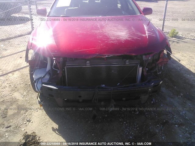 4T4BE46K39R118366 - 2009 TOYOTA CAMRY SE/LE/XLE RED photo 6