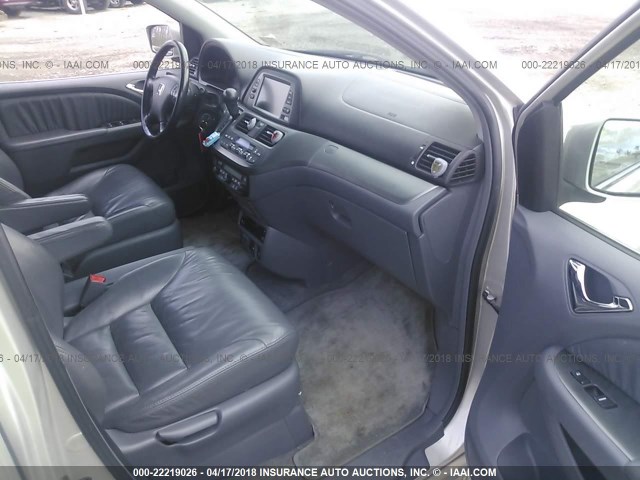 5FNRL38726B027812 - 2006 HONDA ODYSSEY EXL ვერცხლისფერი ფოტო 5