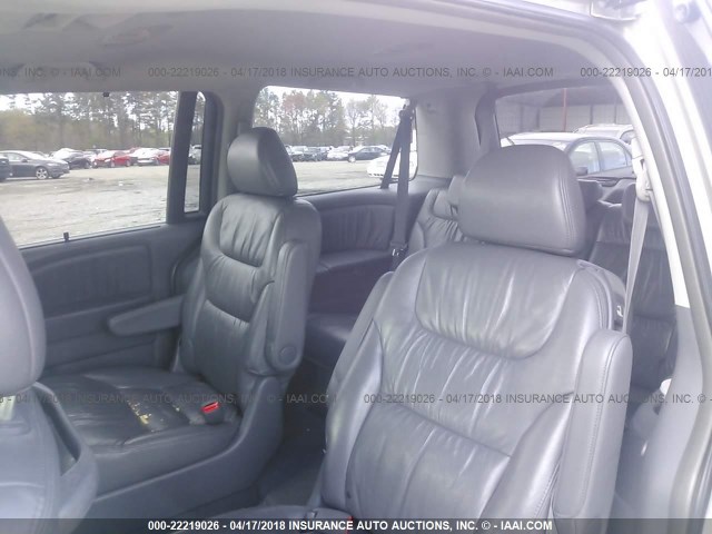 5FNRL38726B027812 - 2006 HONDA ODYSSEY EXL SILVER photo 8