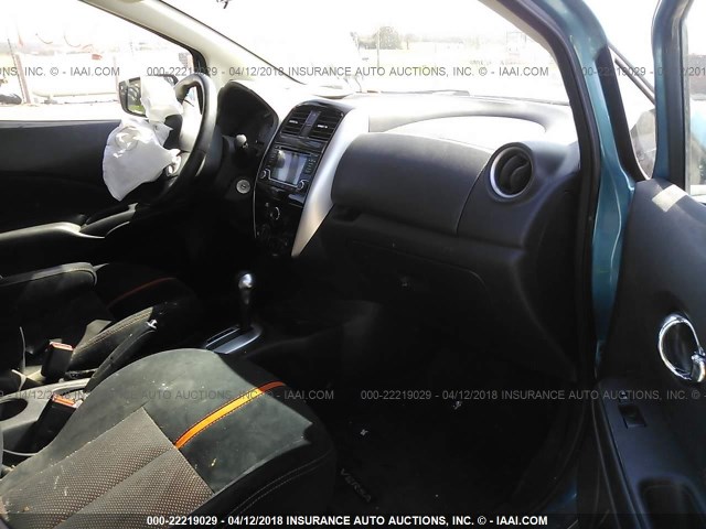 3N1CE2CP6FL364196 - 2015 NISSAN VERSA NOTE S/S PLUS/SV/SL/SR BLUE photo 5