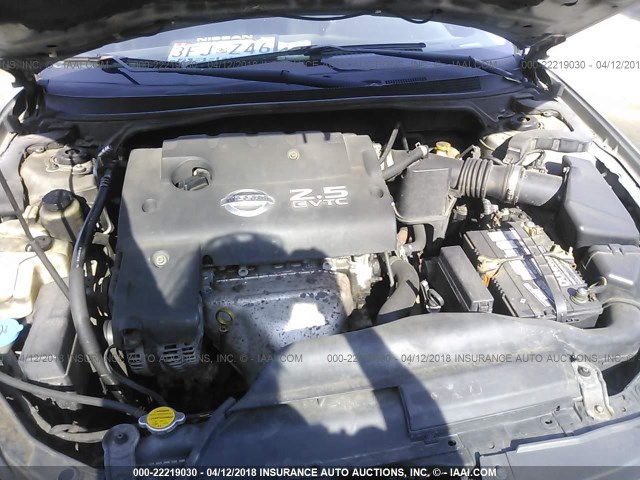 1N4AL11D44C176594 - 2004 NISSAN ALTIMA S/SL SILVER photo 10