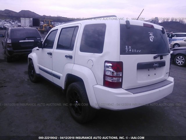 1J8GP28K18W284123 - 2008 JEEP LIBERTY SPORT 白色 照片 3