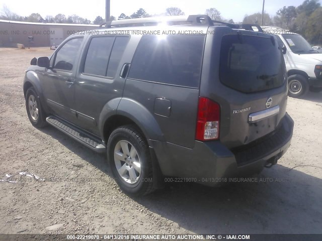 5N1AR18U98C665573 - 2008 NISSAN PATHFINDER S/LE/SE GRAY photo 3