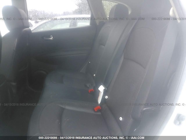 JN8AS5MV4DW646165 - 2013 NISSAN ROGUE S/SV WHITE photo 8