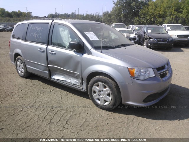 2C4RDGBGXDR579475 - 2013 DODGE GRAND CARAVAN SE SILVER photo 1