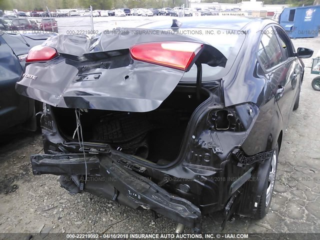 KNAFK4A62E5237241 - 2014 KIA FORTE LX BLACK photo 6