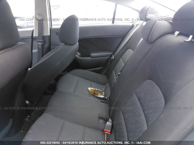 KNAFK4A62E5237241 - 2014 KIA FORTE LX BLACK photo 8