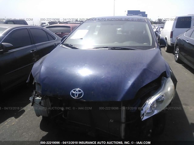 2T1KU40E69C159365 - 2009 TOYOTA COROLLA MATRIX  BLUE photo 6