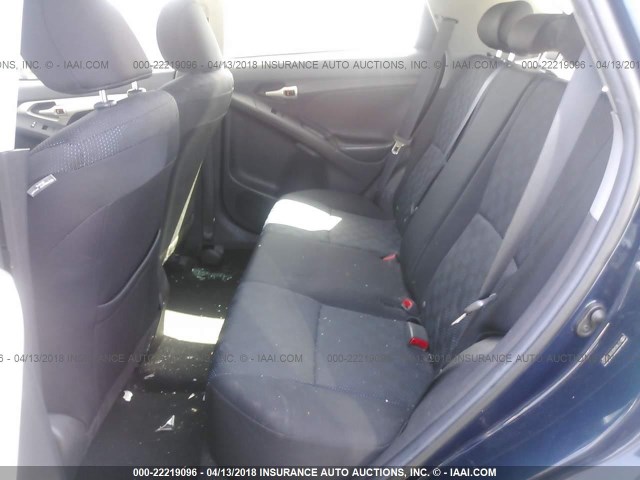 2T1KU40E69C159365 - 2009 TOYOTA COROLLA MATRIX  BLUE photo 8
