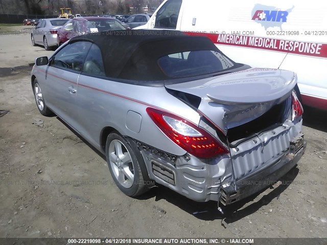 4T1FA38P37U109027 - 2007 TOYOTA CAMRY SOLARA SE/SLE ვერცხლისფერი ფოტო 3