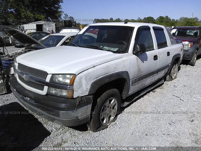 3GNEC13T83G337077 - 2003 CHEVROLET AVALANCHE C1500 WHITE photo 2