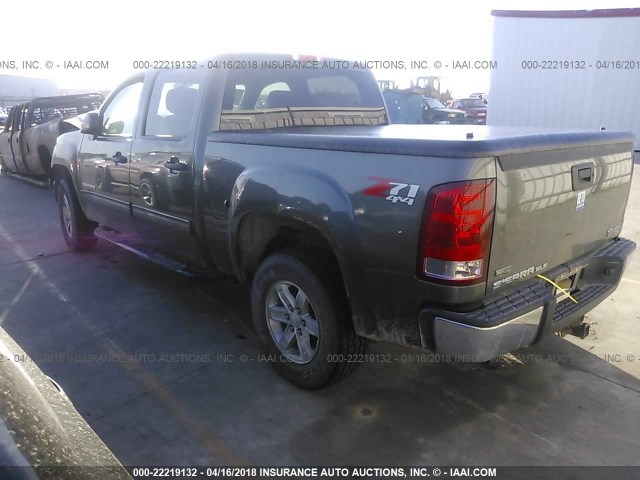 3GTP2VE38BG284503 - 2011 GMC SIERRA K1500 SLE GRAY photo 3