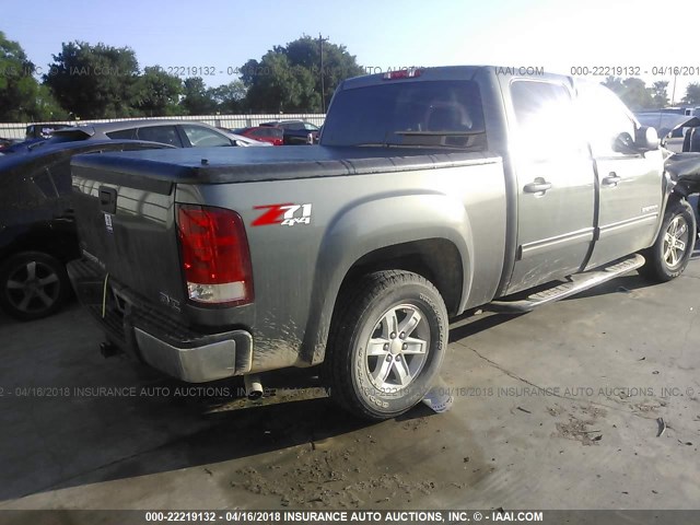 3GTP2VE38BG284503 - 2011 GMC SIERRA K1500 SLE GRAY photo 4