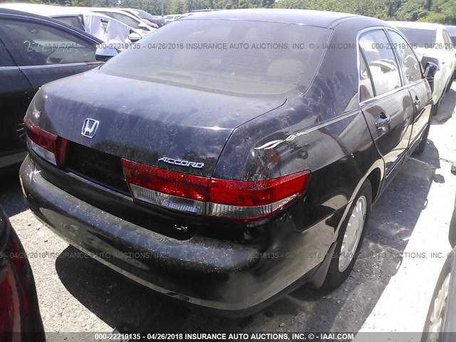 1HGCM56324A130153 - 2004 HONDA ACCORD LX BLACK photo 4