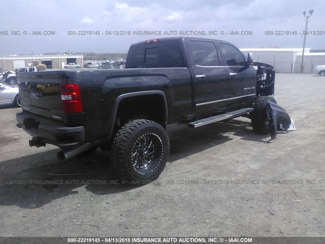 1GT12UEY3JF144161 - 2018 GMC SIERRA K2500 DENALI BLACK photo 4