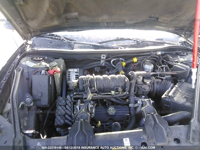 1G2WP52KX2F175474 - 2002 PONTIAC GRAND PRIX GT BLACK photo 10