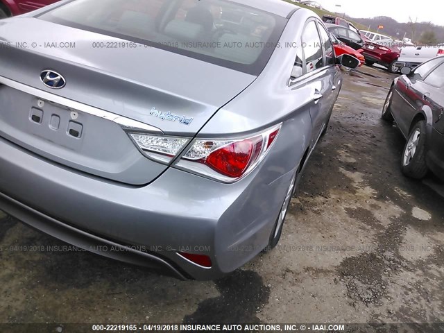 KMHEC4A45FA130442 - 2015 HYUNDAI SONATA HYBRID/LIMITED SILVER photo 4