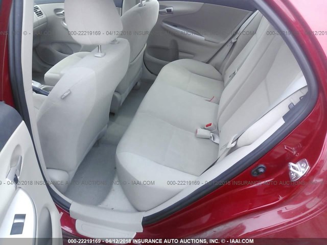 5YFBU4EE3DP164816 - 2013 TOYOTA COROLLA S/LE RED photo 8