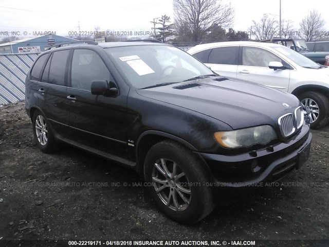 5UXFB33583LH47329 - 2003 BMW X5 4.4I BLACK photo 1