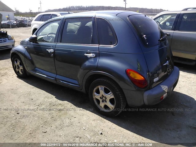 3C4FY58B52T246215 - 2002 CHRYSLER PT CRUISER TOURING BLUE photo 3