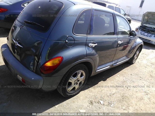 3C4FY58B52T246215 - 2002 CHRYSLER PT CRUISER TOURING BLUE photo 4