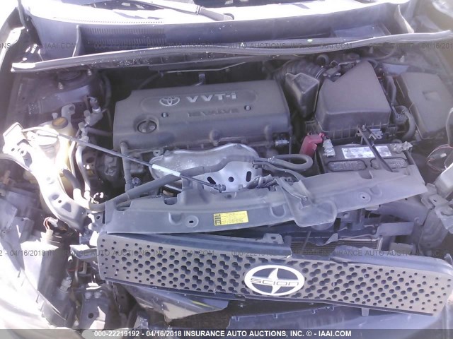 JTLKE50E481017008 - 2008 TOYOTA SCION XB შავი ფოტო 10