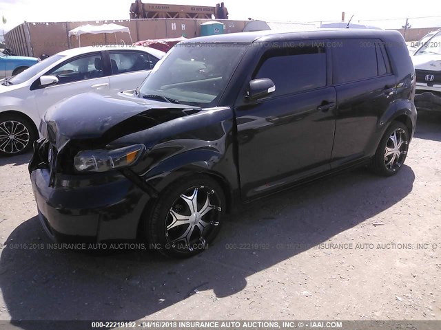 JTLKE50E481017008 - 2008 TOYOTA SCION XB შავი ფოტო 2