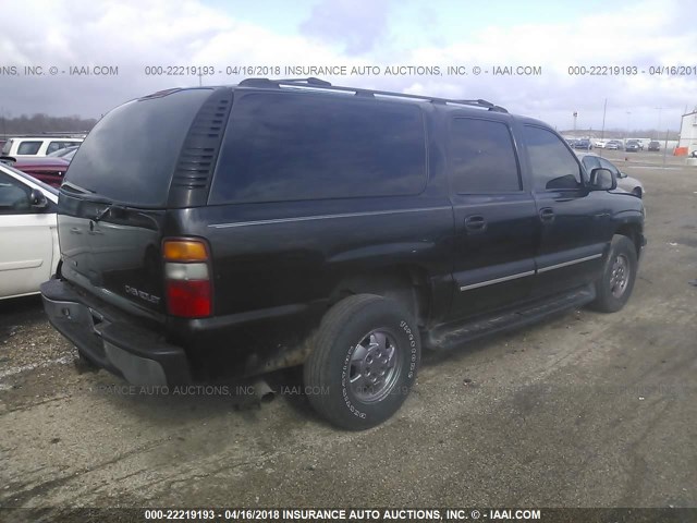 1GNFK16Z53J223141 - 2003 CHEVROLET SUBURBAN K1500 BLACK photo 4