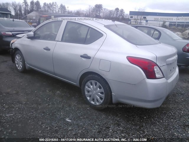 3N1CN7AP2GL839361 - 2016 NISSAN VERSA S/S PLUS/SV/SL SILVER photo 3