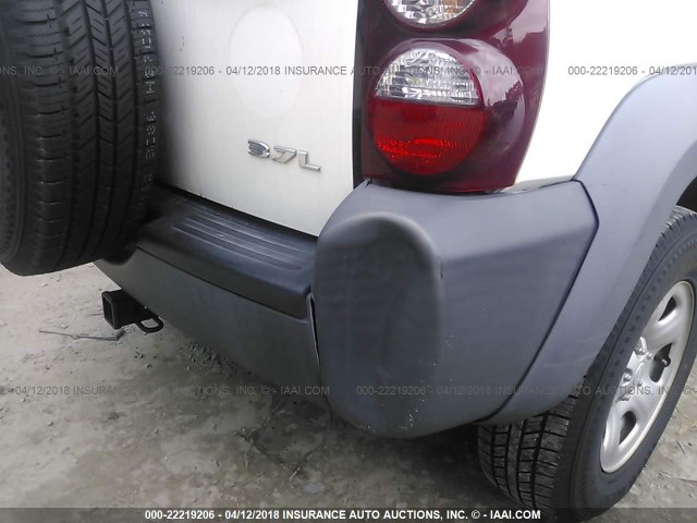 1J8GL48KX7W529796 - 2007 JEEP LIBERTY SPORT 白色 照片 6