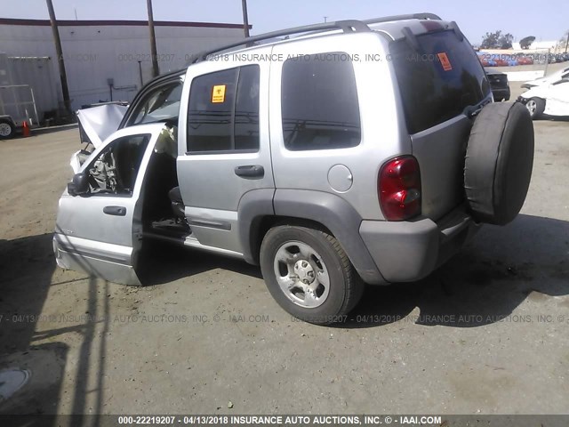 1J4GK48K44W264762 - 2004 JEEP LIBERTY SPORT 银色 照片 3