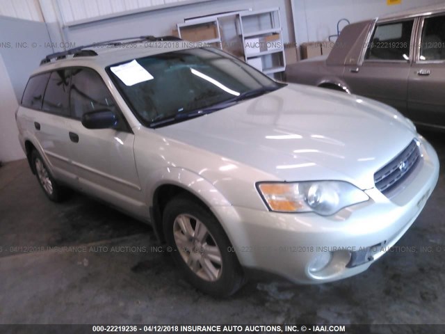 4S4BP61C557306640 - 2005 SUBARU LEGACY OUTBACK 2.5I Champagne photo 1