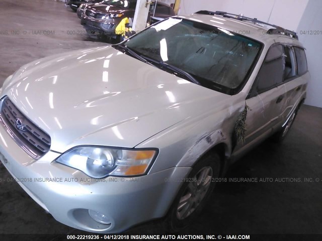 4S4BP61C557306640 - 2005 SUBARU LEGACY OUTBACK 2.5I Champagne photo 2