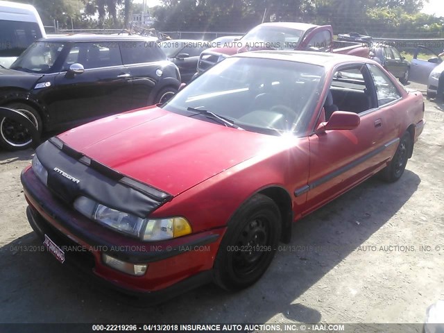 JH4DA9356PS015898 - 1993 ACURA INTEGRA LS RED photo 2