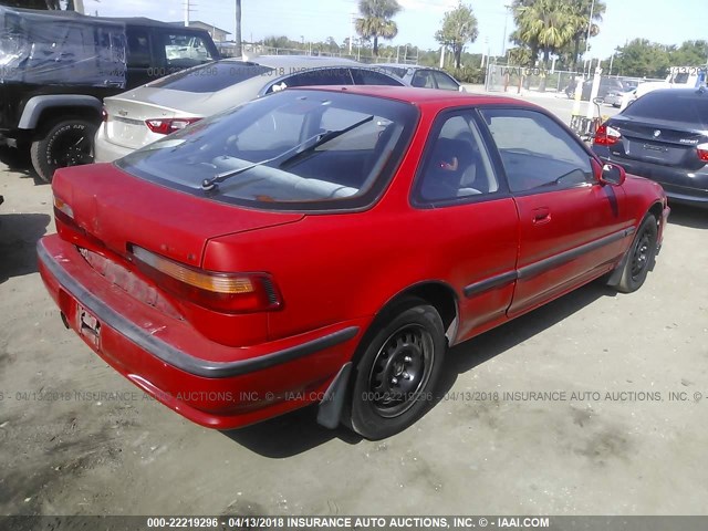 JH4DA9356PS015898 - 1993 ACURA INTEGRA LS RED photo 4