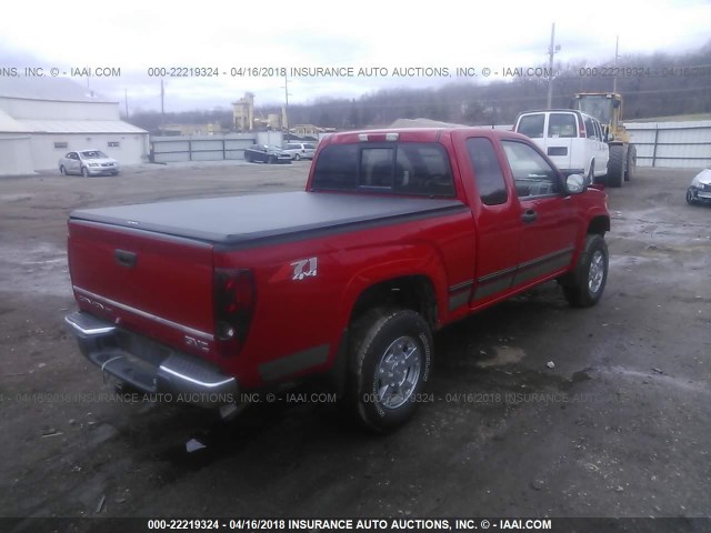 1GTDT59E288198002 - 2008 GMC CANYON SLT RED photo 4