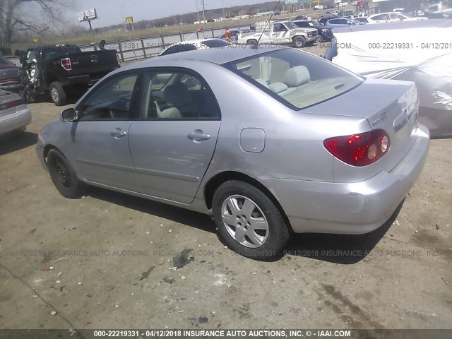 1NXBR32E18Z003708 - 2008 TOYOTA COROLLA CE/LE/S SILVER photo 3