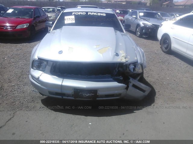 1ZVHT82H155147303 - 2005 FORD MUSTANG GT SILVER photo 6