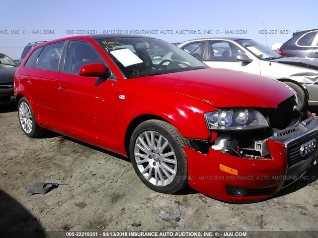 WAUNF78P66A206681 - 2006 AUDI A3 2.0 PREMIUM RED photo 1