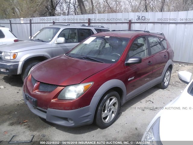 5Y2SN62L13Z420077 - 2003 PONTIAC VIBE GT RED photo 2