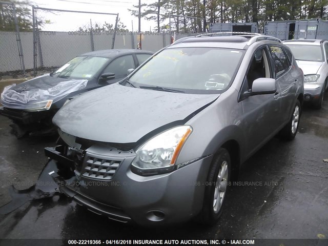 JN8AS58V88W133405 - 2008 NISSAN ROGUE S/SL GRAY photo 2