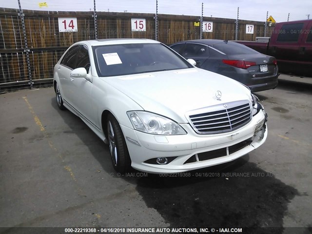 WDDNG86X38A165119 - 2008 MERCEDES-BENZ S 550 4MATIC WHITE photo 1